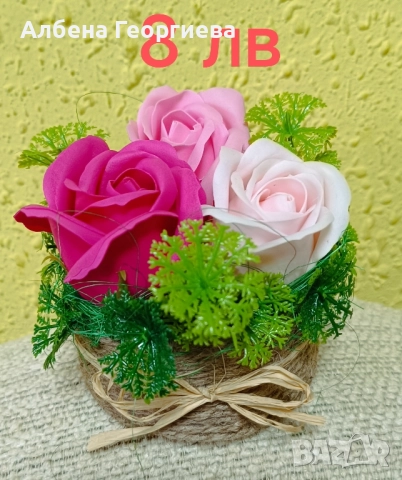 сапунени рози, снимка 4 - Декорация за дома - 52013181