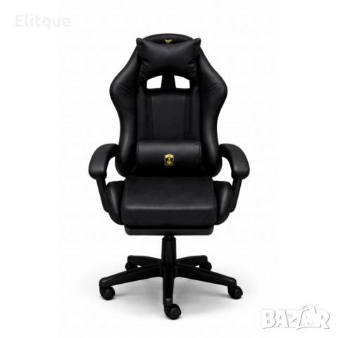 Премиум геймърски стол с масажна функция, поставка за крака и ергономична метална рамка, снимка 5 - Столове - 53442360