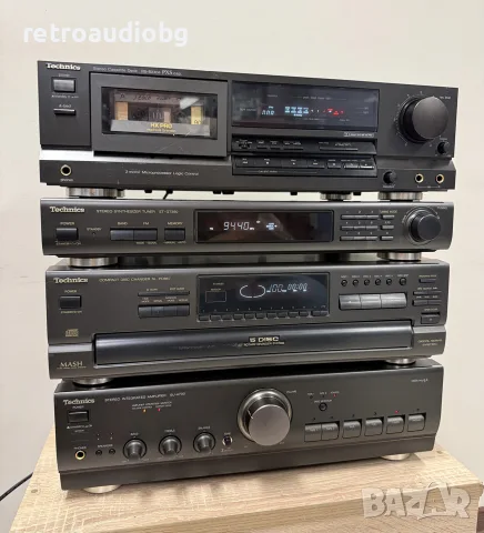 🔈Ретро аудио сет TECHNICS - усилвател, CD плеър, дек, тунер 🔈, снимка 2 - Аудиосистеми - 56313082