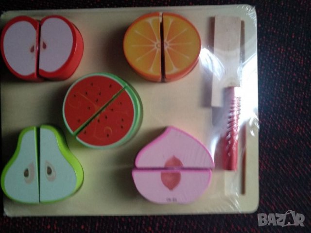 Плодове за рязане,дървени, снимка 2 - Рисуване и оцветяване - 16607554