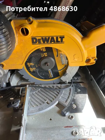 Настолен циркуляр Dewalt, снимка 2 - Циркуляри - 56404811