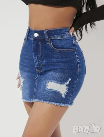 дънкова пола , снимка 2 - Поли - 51320377