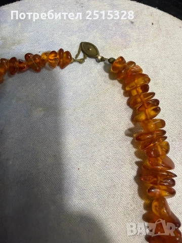 малък гердан от натурален балтийски кехлибар, снимка 3 - Колиета, медальони, синджири - 53621760