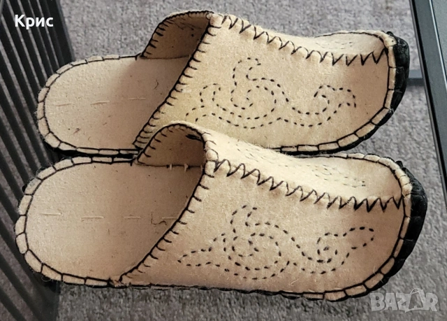 Уникални нови марокански традиционни чехли от вълна