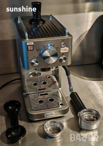 Breville Slimline VCF185 * ВИДЕО * 15 bar, Еспресо Кафе Машина. Оригинални портафилтър и тампер №2
