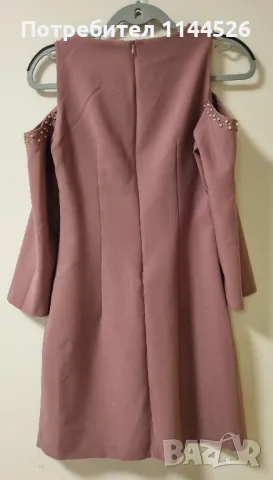 Елегантна рокля за повод, S ( лилаво, пепел от рози) , снимка 3 - Рокли - 50059763