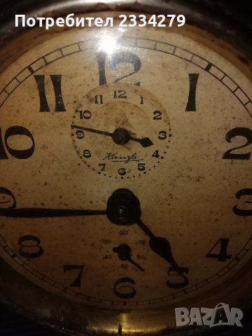 Стар  часовник будилник, снимка 9 - Антикварни и старинни предмети - 44259339