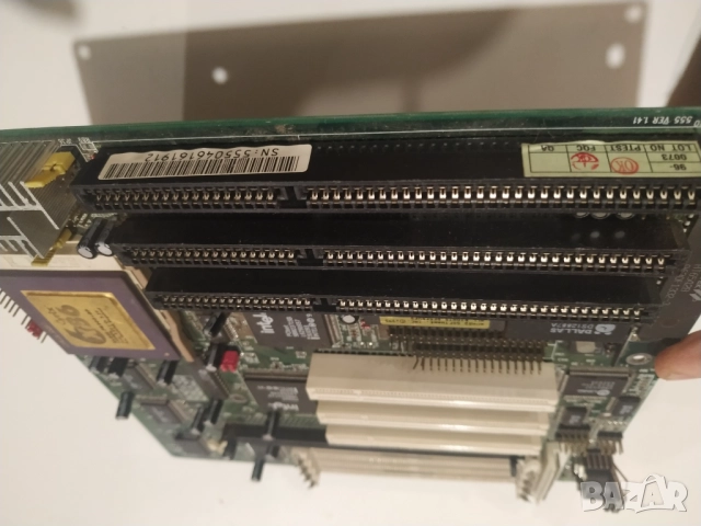 Платка АТ дъно сокет 7 с процесор Cyrix 6X86 PR200, снимка 3 - Части и Платки - 52119211