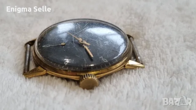 Vintage часовник Raketa позлатен СССР 1960 , снимка 5 - Мъжки - 49830021