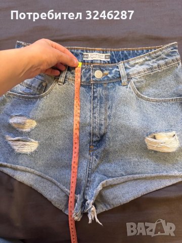 Дънкови къси панталонки, снимка 5 - Къси панталони и бермуди - 50792249