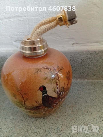 Порцеланова лампа 14 см, снимка 2 - Други - 53664394