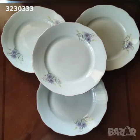 Порцеланови чинии плитки, снимка 4 - Чинии - 49752400