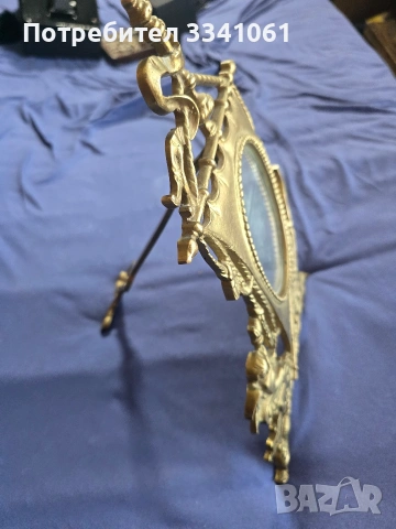 Старо месингово огледало, снимка 2 - Антикварни и старинни предмети - 53697541