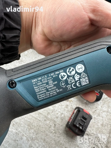 Bosch GWS 18V-11S с обороти 2025г., снимка 6 - Ъглошлайфи - 53198218