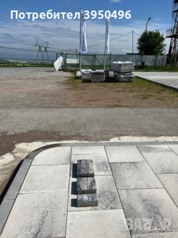 Паваж Ретанго комби 6см, цвят: графитено-бял /меланж/ - #Земелрок, снимка 2 - Строителни материали - 53059781