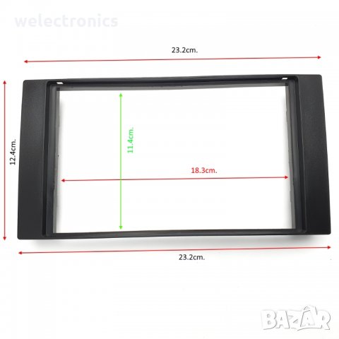 Рамка за автомобилно радио мултимедия FORD C-MAX FOCUS Fiesta Galaxy S-Max Transit 2004-