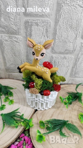Аранжировка със Сърнички и скандинавски мъх!!, снимка 3 - Декорация за дома - 51308863