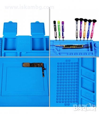 ТЕРМОУСТОЙЧИВА СИЛИКОНОВА ПОДЛОЖКА ЗА РАБОТА С ПОЯЛНИК - код 2546, снимка 6 - Поялници и запояване - 33936339