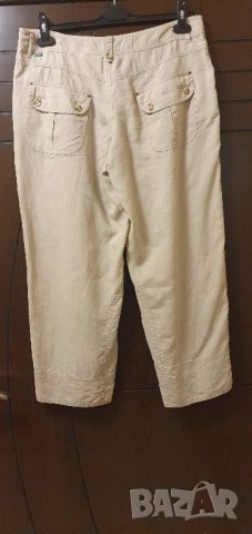 Качествен дамски панталон лен,ХЛ, снимка 1 - Панталони - 42198774