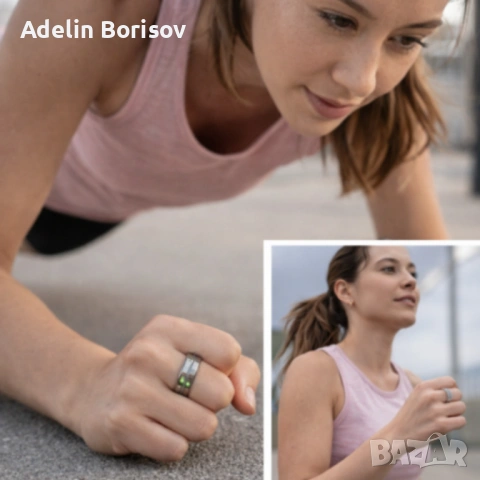 Smart пръстен–интелигентен тракер за здраве и активност в стилна форма, снимка 3 - Пръстени - 53556733