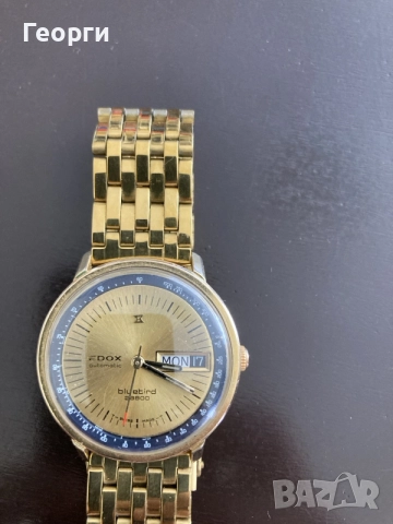 Мъжки оригинален часовник Edox, снимка 2 - Мъжки - 56315230