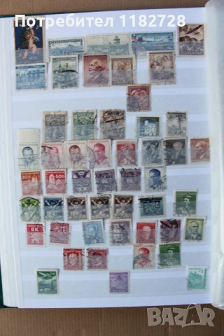 LINDNER -Класьор за пощенски марки/ 23 см / 31 см / с марки от България и Чехословакия, снимка 7 - Филателия - 53794438