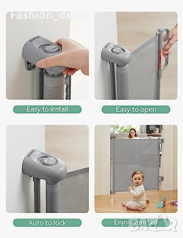 Нова Безопасна прибираща се врата за бебета, кучета /стълбища коридор, снимка 5 - Други стоки за дома - 41599823