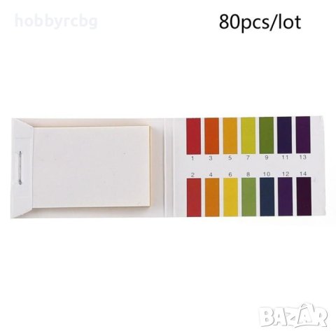 Хартиени ленти за измерване на PH на урина, слюнка, течности, снимка 1