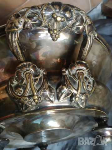 посребрен викториански съд, снимка 3 - Антикварни и старинни предмети - 36318200