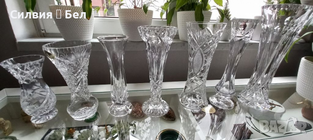 Ретро кристални вази🌹 различни цени, снимка 15 - Вази - 36212786