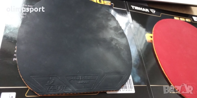 гума за тенис на маса tibhar aurus sound max 148x151mm черна 4 месеца игра 