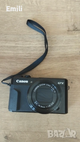 Фотоапарат Canon PowerShot G7 X Mark II, 20.1MP, Black с  калъф, снимка 3 - Фотоапарати - 53193895