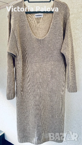 RUNDHOLZ дизайнерска ленена плетена рокля/туника, снимка 3 - Рокли - 53728841