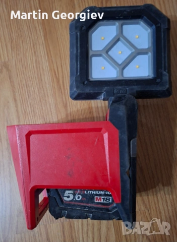 Milwaukee m18 PAL 0 прожектор + 5.0ah батерия, снимка 2 - Други инструменти - 53260669