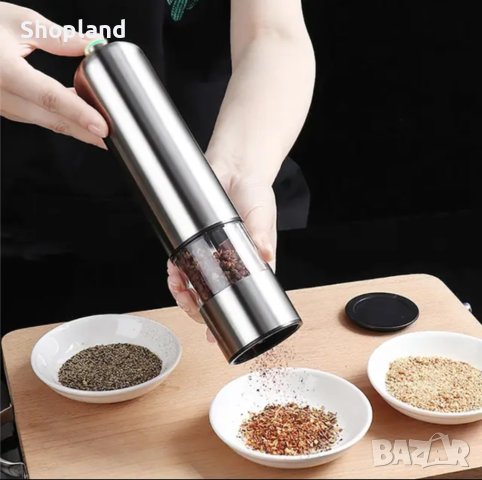 Електрическа мелничка за черен пипер и сол, снимка 2 - Аксесоари за кухня - 41973847