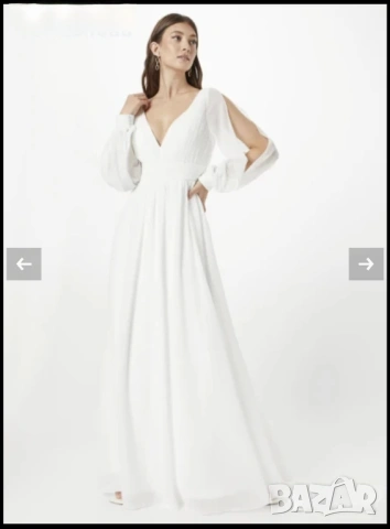 НОВО! Дълга булчинска сватбена рокля Mascara, размер М. Промо -40%!, снимка 2 - Рокли - 53512519