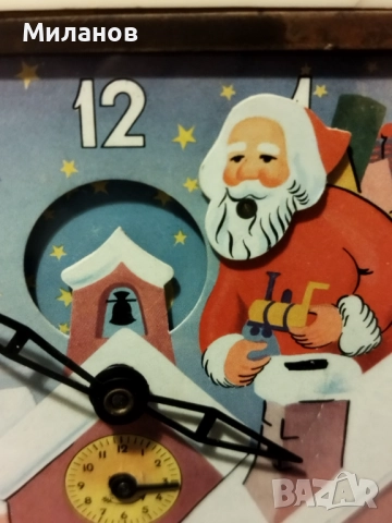 Стар анимиран будилник, настолен часовник, снимка 2 - Антикварни и старинни предмети - 52673923