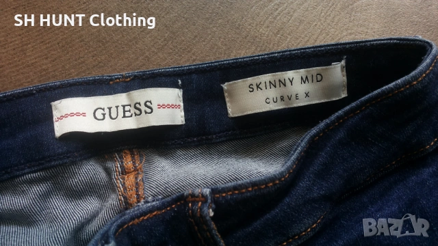 GUESS Skinny MID Curve X Stretch Womens Jeans Размер 26 дамски еластични дънки 3-67, снимка 11 - Дънки - 53209833