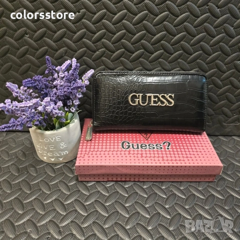 Дамско черно портмоне Guess/VL70L, снимка 2 - Портфейли, портмонета - 53225669