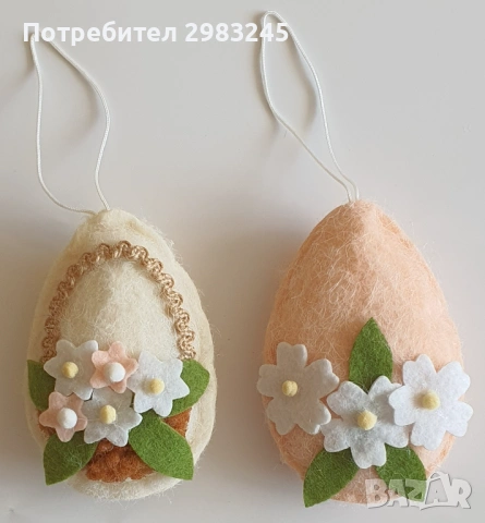 Стилизирани великденски яйца - пиленца