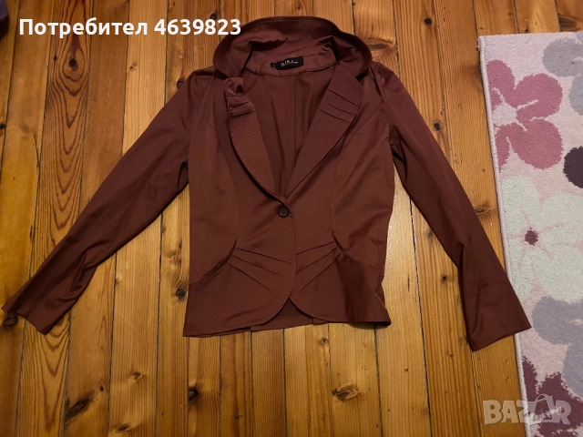 Бордо сако женско , снимка 3 - Сака - 52586959