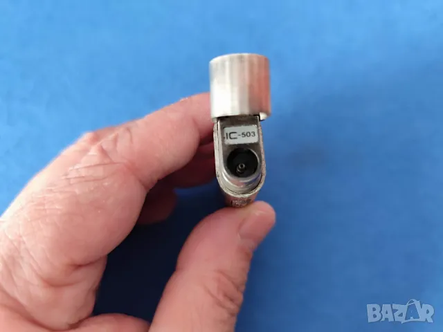 Японска посребрена запалка Maruman IC 503 - бат. 1,5V, снимка 5 - Запалки - 48957769
