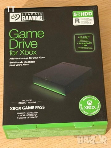 Външен хард диск Seagate Game Drive за Xbox, 5TB, USB 3.0, Черен, снимка 3 - Външни хард дискове - 53565172