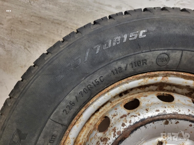  джанта 15 цола 5х130 с гума 225/70/15 Ford Transit / Форд Транзит бус, снимка 2 - Гуми и джанти - 51859161