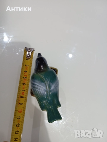 Порцеланова стара фигура на птичка маркирана , снимка 4 - Антикварни и старинни предмети - 52564203