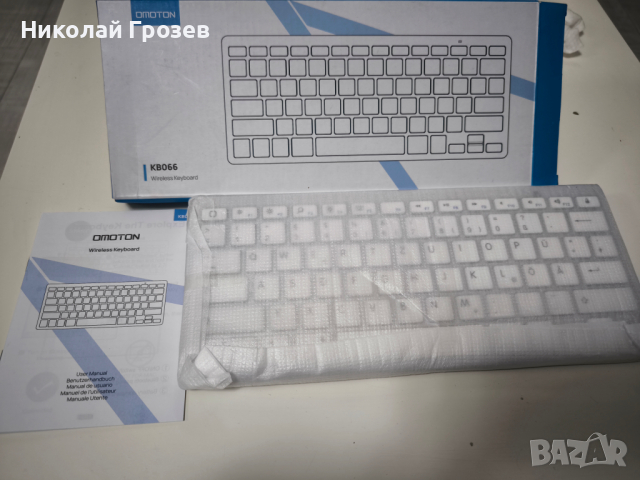 Нова безжична клавиатура OMOTON kb066, снимка 4 - Клавиатури и мишки - 44612681