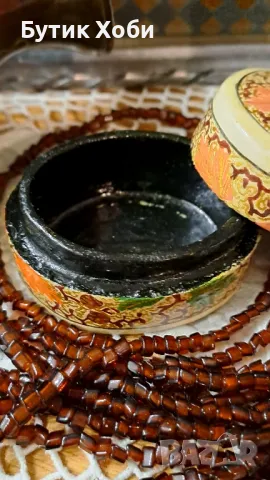 Винтидж кутийка от папие маше ,,Кашмир,, , снимка 6 - Антикварни и старинни предмети - 48285509