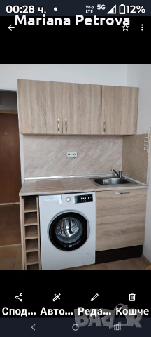 Уютно студио,след ремонт, снимка 4 - Стаи под наем - 53774981