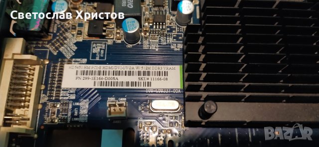 Продавам видео карта AMD Sapphire HD5450 512MB DDR3 64bit VGA DVI HDMI LP PCI-E, снимка 2 - Видеокарти - 41509242