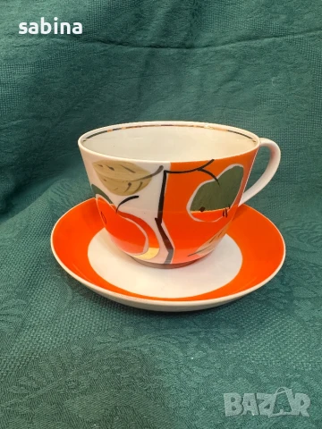 Руски порцелан Дулево/Дульово-чаши гигант за чай, мляко,’компот